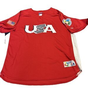 USA Baseball World Classic 2006 Majestic Jersey Size 3XL 28.5 Pit to Pit